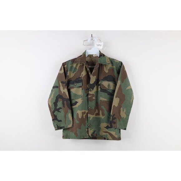 vintage 60's 70's KAMO jacket us army Vintage 60s camo poplin - Gem